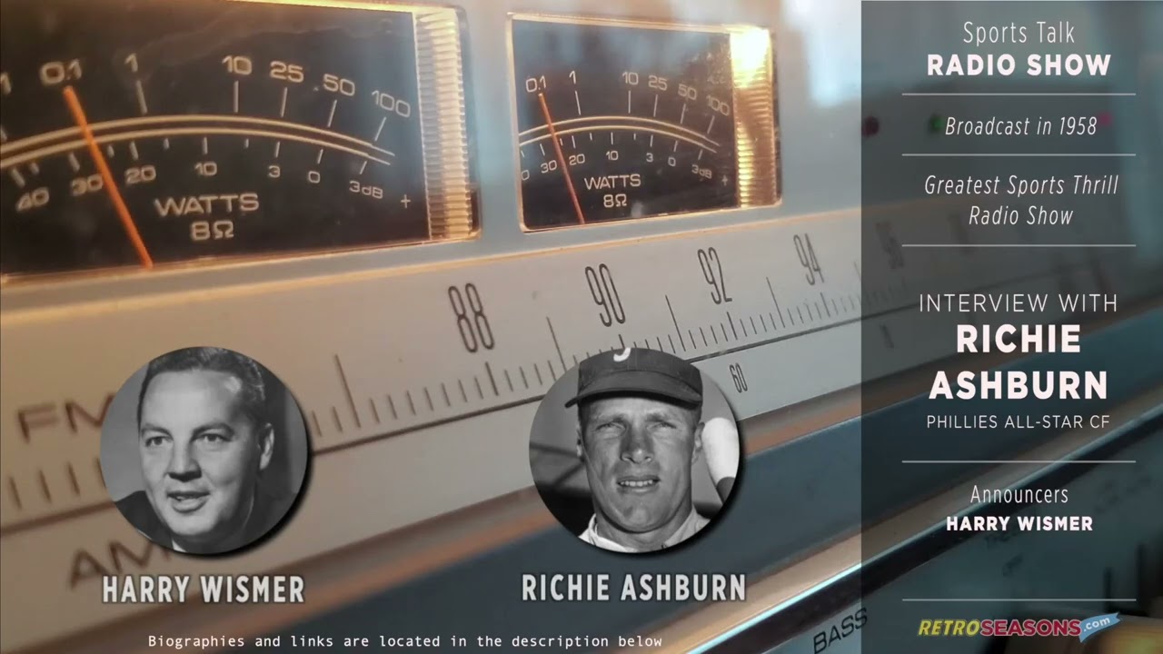 1958 • Baseball Clip • Richie Ashburn Interview - Radio Broadcast