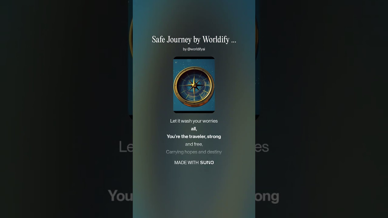 Safe Journey Song: The AI Travel Wish Anthem by Suno.ai | Worldify.ai