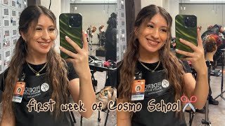 GRWM First Day of Cosmetology School + First Week Vlog | 2023