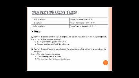 BA Sem-1, Compulsory English, Present Tense, Lecture-3, By. Prof. Shreya Trivedi