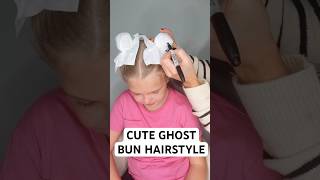 CUTE GHOST BUN HAIRSTYLE | Audrey and Victoria #hairstyle PRODUCTS LINKED IN DESCRIPTION 🔗⬇️