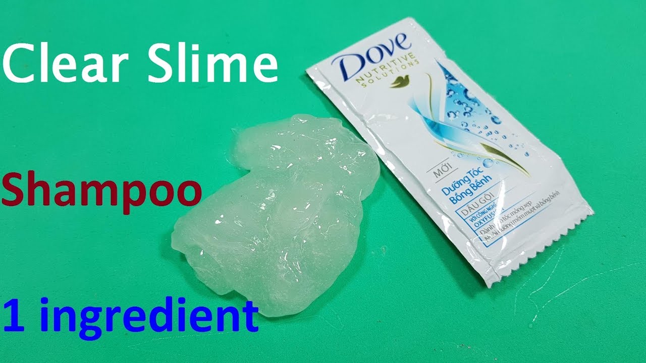 Shampoo 1 Ingredient Clear Slime Super Easy
