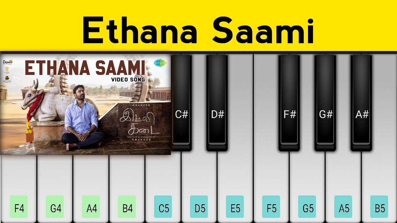 Ethana Sami Piano Tutorial | Idly Kadai