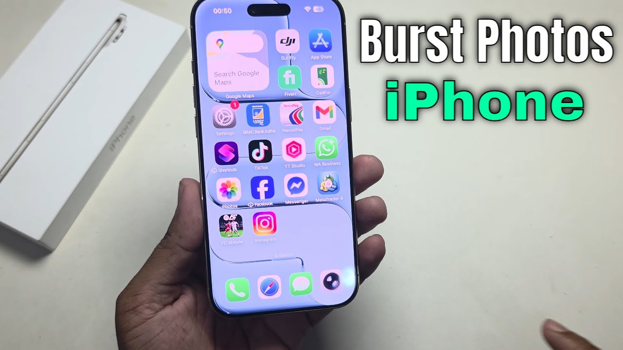 How to take burst photos on iPhone 17 Air