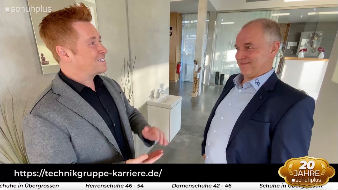 Wir feiern 20 Jahre schuhplus, Schuhe in Übergrößen, mit unserem Partner Technik Gruppe Rhauderfehn