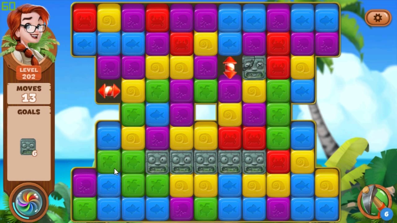 Lost Island Blast Adventure level 202