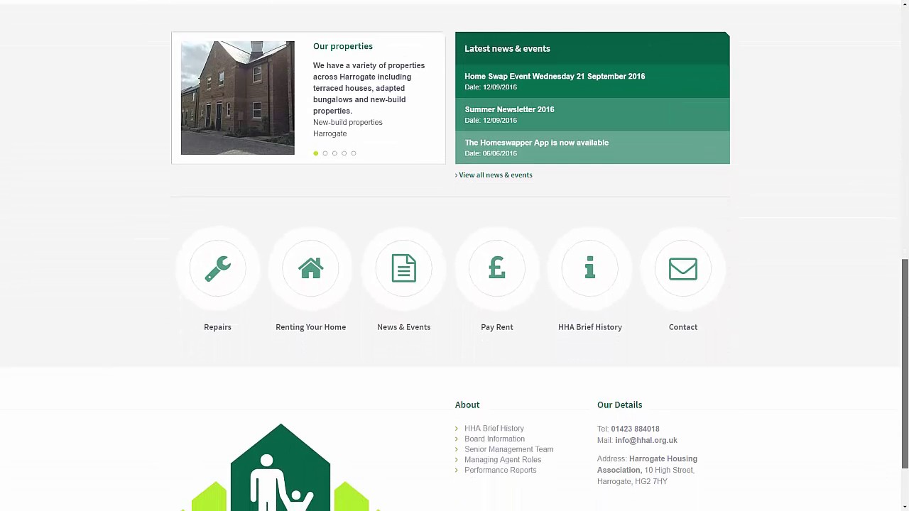 Harrogate Housing Association Website Navigation Video By Ascensor