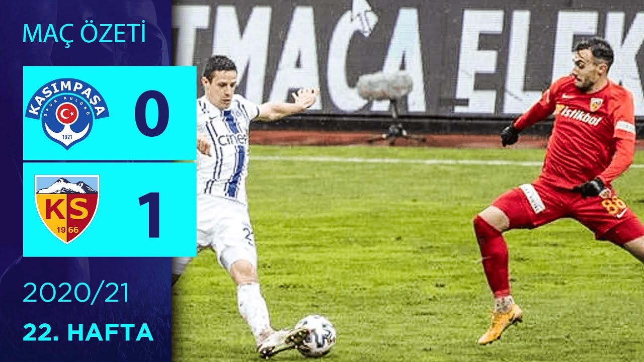 2020-2021 Süper Lig KASIMPAŞA - KAYSERİSPOR 0-1 Maç Özeti