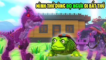 PixARK #3 MÌNH THỬ DÙNG BỌ NGỰA ĐI SĂN VÀ ĐƯỢC RẤT NHIỀU THÚ VÀ ĐÀN RATOR CỰC NHANH - TÝ TIỀN TỈ