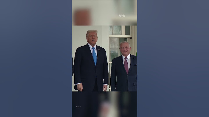 Rais Trump akutana na Mfalme wa Jordan White kwa mashauri ya kidiplomasia