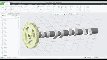 Cam shaft Design in 3D  | Cam shaft Drawing | Creo Part modelling | Creo  tutorials | Creo Projects