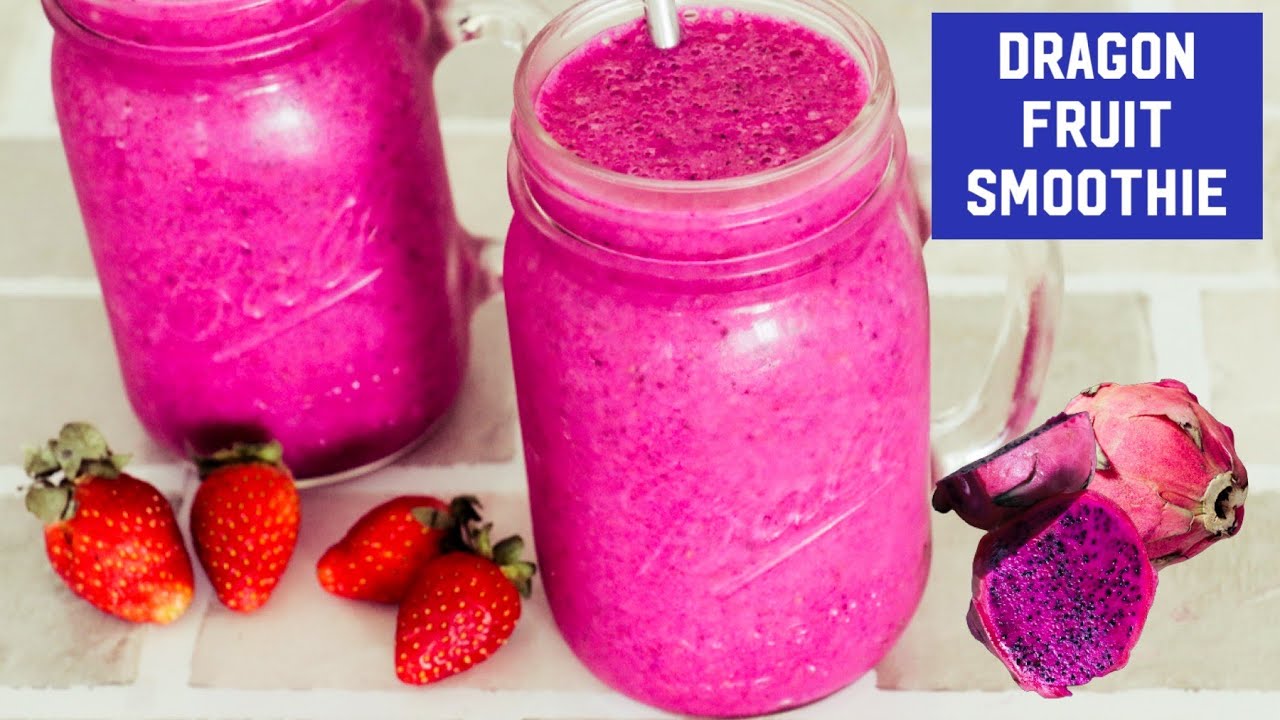 Dragon Fruit Smoothie Dragon Fruit Juice Healthy Smoothie Recipe