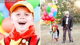 'Up' Photoshoot Features 5-Year-Old Birthday Boy, Great-Grandparents