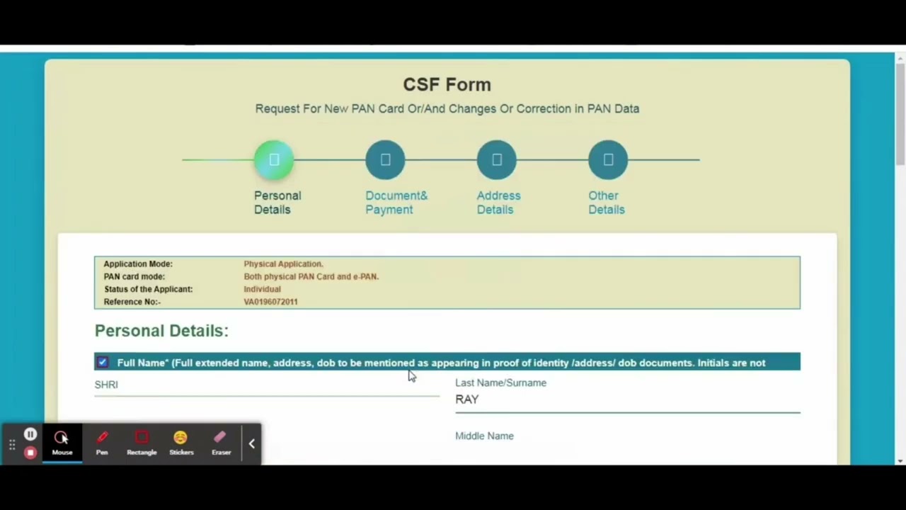 UTI PAN CARD CORRECTION  FULL PROCESS IN VIDEO  ONLINEPSA.COM