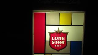 Vintage LONE STAR BEER Filling Mug Motion Sign