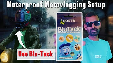 GoPro Hero 10 Monsoon Motovlog Setup | Waterproof with Blu-Tack Trick