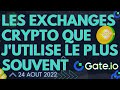 Les exchanges crypto que jutilise  le plus souvent 