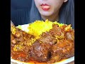 ASMR:EAT MUTTON CURRY🔥.#mukbang#shorts#asmr#eating#