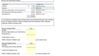 ACCT364 - Single vs Two Stage Cost Allocation (Problem 6-55)