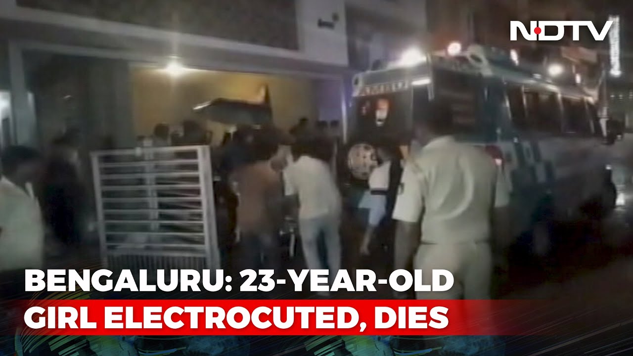 Bengaluru Woman Electrocuted After Scooty Skids On Flooded Road - YouTube