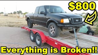 I bought a High School Kids BROKEN Ford Ranger  It's BAD!!!