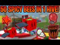 50 Gifted Spicy Bees in Bee Swarm Simulator!