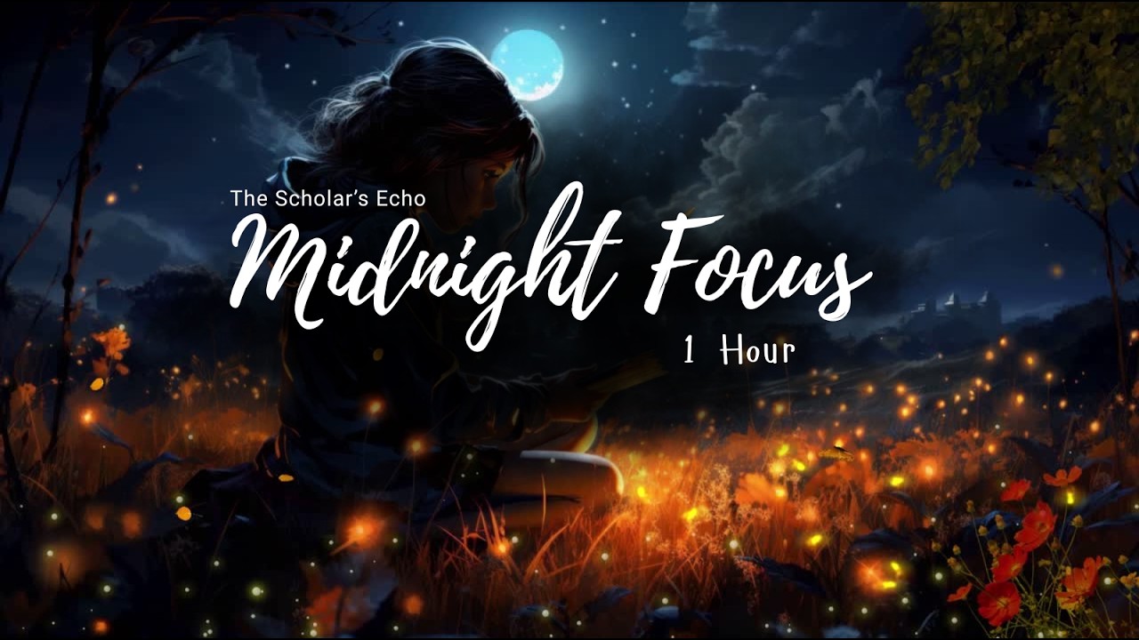 Midnight Library Rain 🌧️ Dark Academia Piano for Deep Focus (1 Hour Study Ambience)