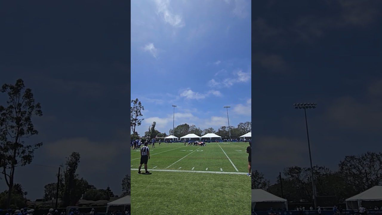 Rams Punter Ethan Evans with one heck of a punt