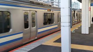 E217系クラY-122編成+クラY-42編成武蔵小杉駅発車