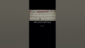 والله يعلم وانتم لا تعلمون 🤲❤️.       #القرآن_الكريم #سورة_البقرة #سبحان_الله #الحمدلله