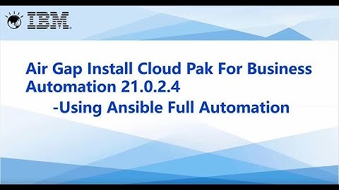 Air Gap Install of CP4BA, using ansible full automation: Part 5 - Prepare LDAP and DB for ECM