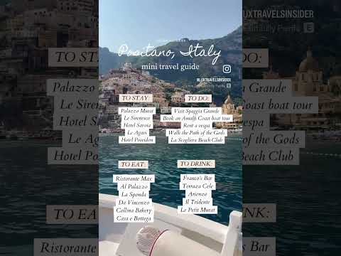 Video: Positano-reisgids en toeristebesienswaardighede