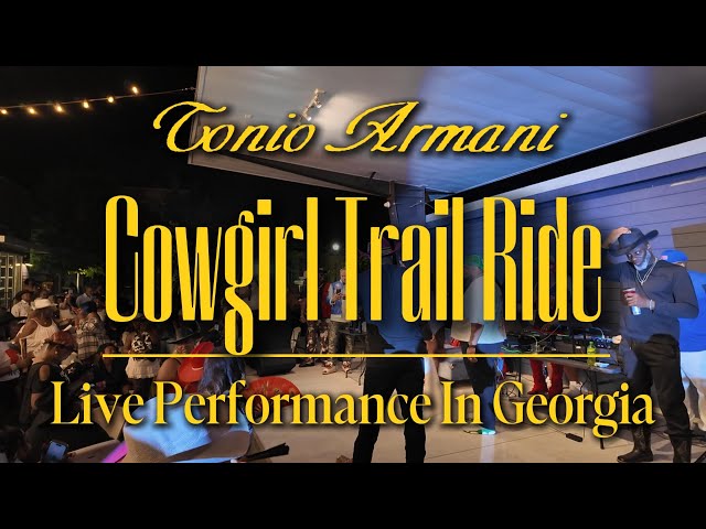 Tonio Armani - Cowgirl Trailride (Live) Jonesboro, Georgia | #linedance #trailride