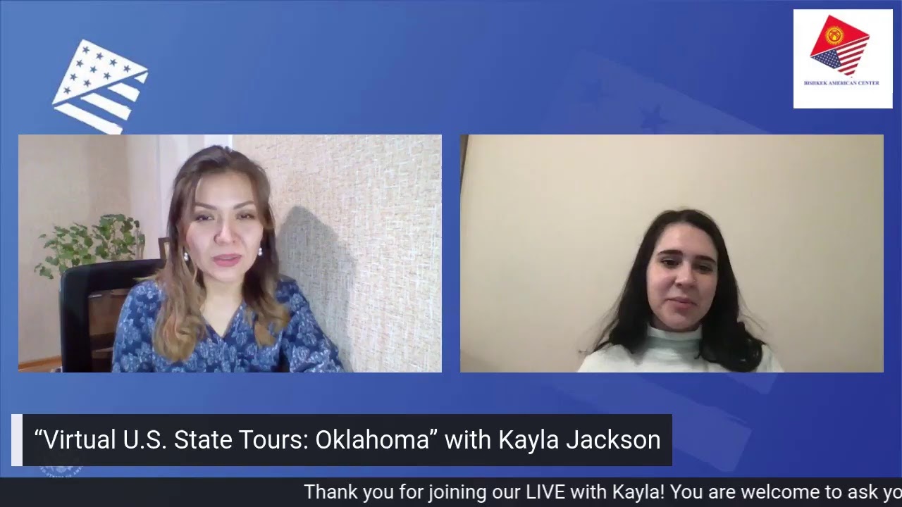 “Virtual U.S. State Tours: Oklahoma” with Kayla Jackson