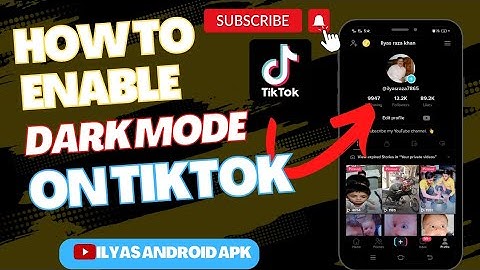 How to get dark mode on tiktok|How to make dark mode on TikTok|TikTok dark mode 2023 #tiktokvideo