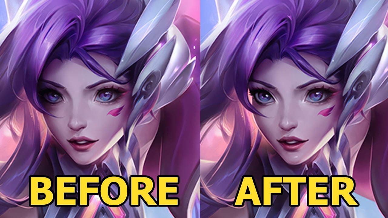 BATTLEDOVE SERAPHINE -- paint-over of critique LoL splash!