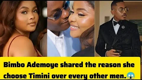 Bimbo Ademoye shared the reason she choose Timini over every other men.