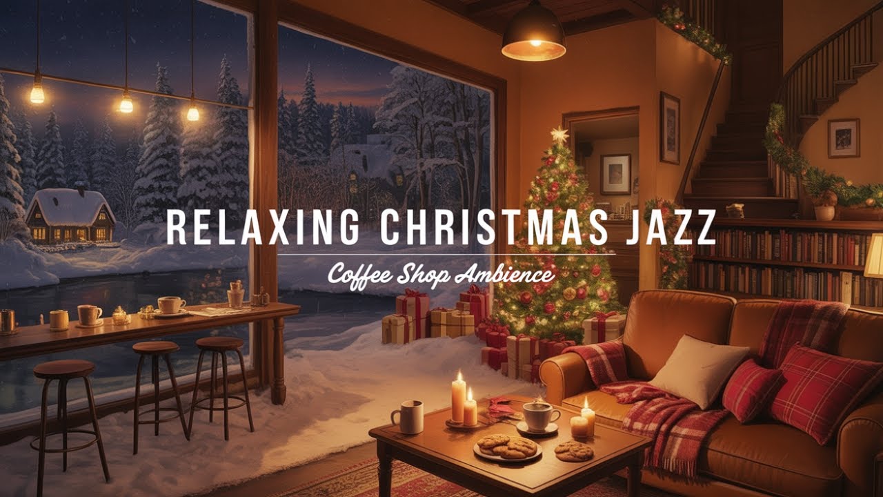 Snowy Cabin Jazz Music ⛄ Soft Piano & Sax for Study, Sleep & Focus
