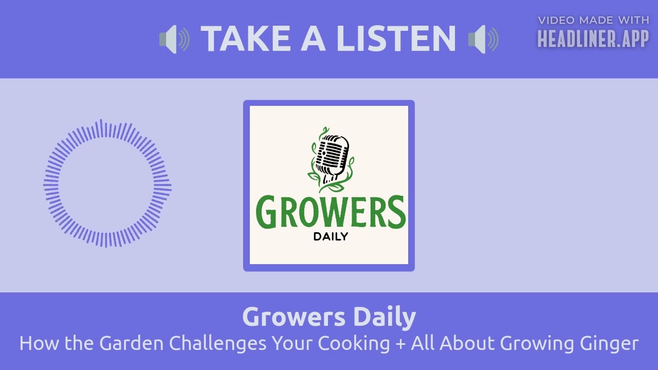 How the Garden Challenges Your Cooking + All About Growing Ginger | Growers Daily