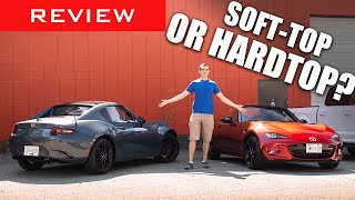 Comparison Review: Mazda MX-5 GS vs Mazda MX-5 RF - Soft-top or Hardtop?