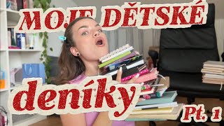 moje dětské deníky | co jsem si psala? | part 1 - diáře 