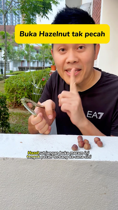 Siapa yg suka makan hazelnut, tapi malas dan tak tau bukakan⁉️ tips ni anda Boleh makan suka2 tanpa