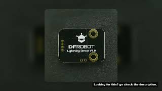 Gravity AS3935 Lightning Sensor I2C Module 40km Detection Range Indoor/Outdoor with Antenna for Ardu