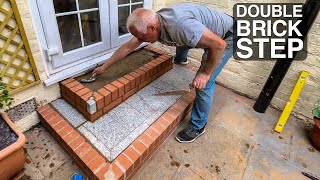 Building Double Brick Step From Start To Finish