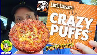 Little Caesars® PEPPERONI CRAZY PUFFS™ Review 🍕🐖🤪🥧 Portable Pizza?! 🤔 Peep THIS Out! 🕵️‍♂️