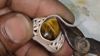 How to make ring with silver wire ! Tiger ring making ! Tiger ring jwellery