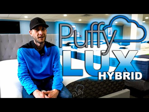 Puffy Lux Hybrid mattress review video thumbnail