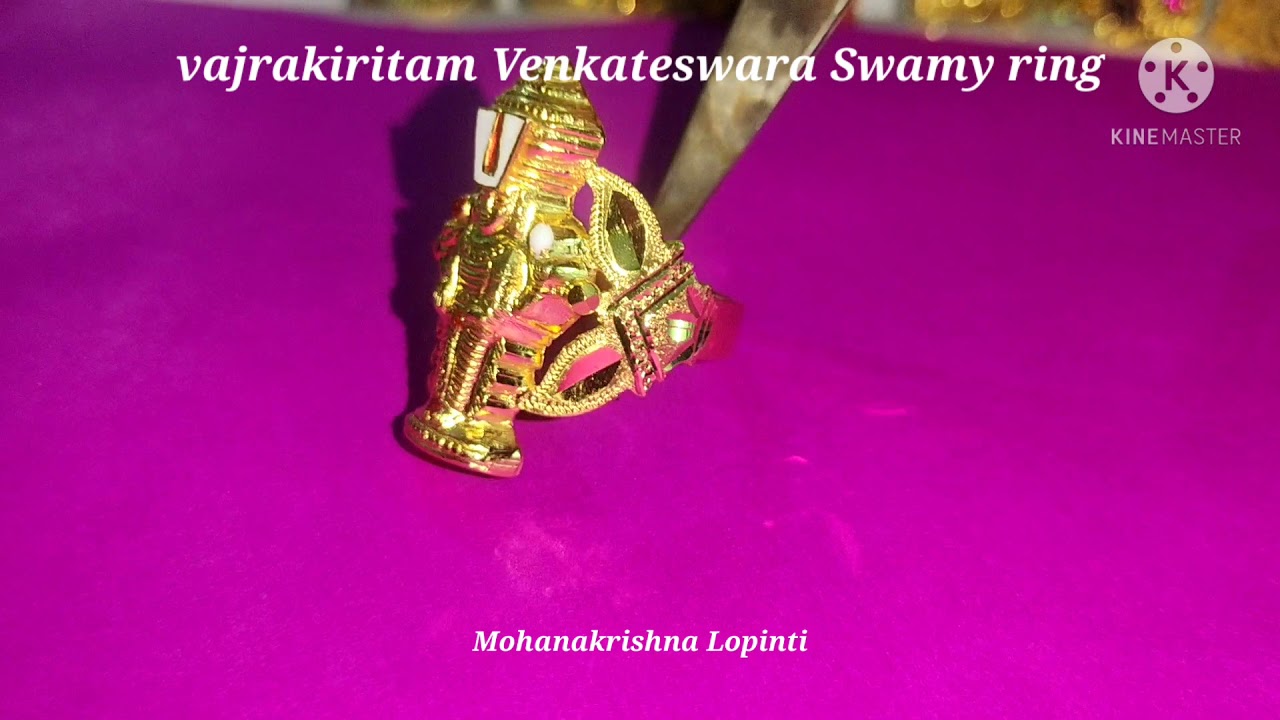 Charismatic Gold Lord Balaji Ring