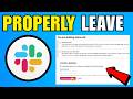 How To Properly Leave A Workspace On Slack (2026) (Quick And Easy Guide)