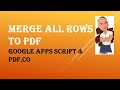 How to Merge all Rows to PDF with Google Apps Script and PDF.co